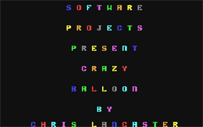 Crazy Balloon - Screenshot - Game Title Image