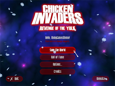 Chicken Invaders: Revenge of the Yolk: Christmas Edition - Screenshot - Game Title Image