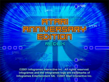 Atari Anniversary Edition Redux - Screenshot - Game Title Image