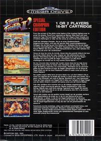 Street Fighter II': Special Champion Edition - Box - Back Image