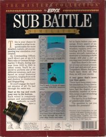 Sub Battle Simulator - Box - Back Image