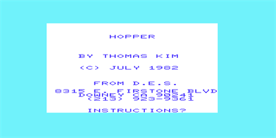 Hopper - Screenshot - Game Title Image
