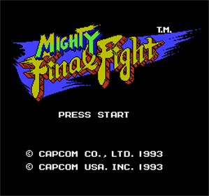 Mighty Final Fight - Screenshot - Game Title Image