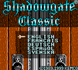 Shadowgate Classic - Screenshot - Game Title Image