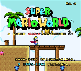 Super Mario World: A Super Mario Adventure 2 - Screenshot - Game Title Image
