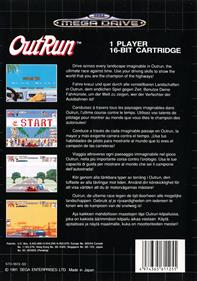 OutRun - Box - Back Image