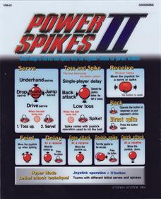 Power Spikes II - Arcade - Controls Information Image