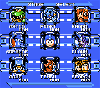 Rockman 8 Famicom - Screenshot - Game Select Image