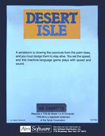 Desert Isle - Box - Back Image