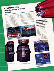 Cyberball - Advertisement Flyer - Back Image