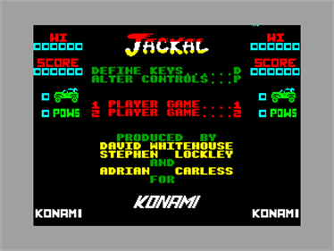 Jackal - Screenshot - Game Select