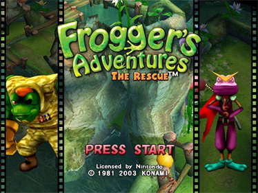 Frogger's Adventures: The Rescue - Screenshot - Game Title Image