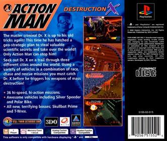 Action Man: Destruction X - Box - Back Image