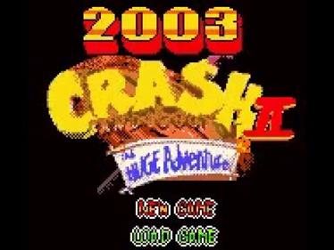 Crash II Advance - Screenshot - Game Title Image