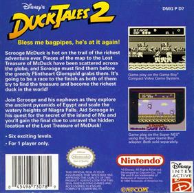 DuckTales 2 - Box - Back Image