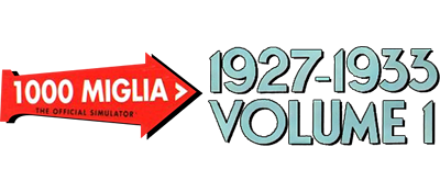 1000 Miglia Volume I: 1927 to 1933 - Clear Logo Image