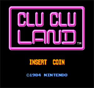 Vs. Clu Clu Land - Screenshot - Game Title Image