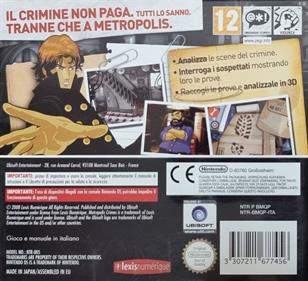 Metropolis Crimes - Box - Back Image