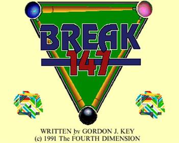 Break 147 & Superpool - Screenshot - Game Title Image