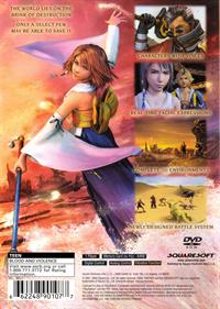 Final Fantasy X - Box - Back Image