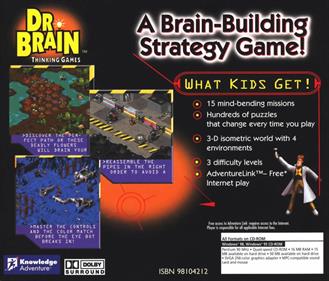 Dr. Brain Thinking Games: IQ Adventure - Box - Back Image