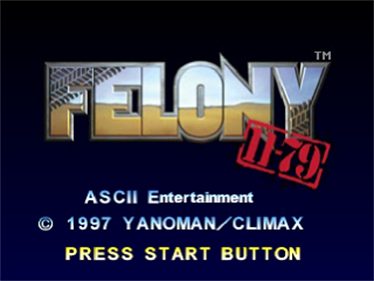 Felony 11-79 - Screenshot - Game Title Image