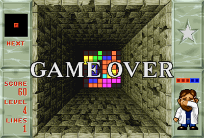 Welltris - Screenshot - Game Over Image