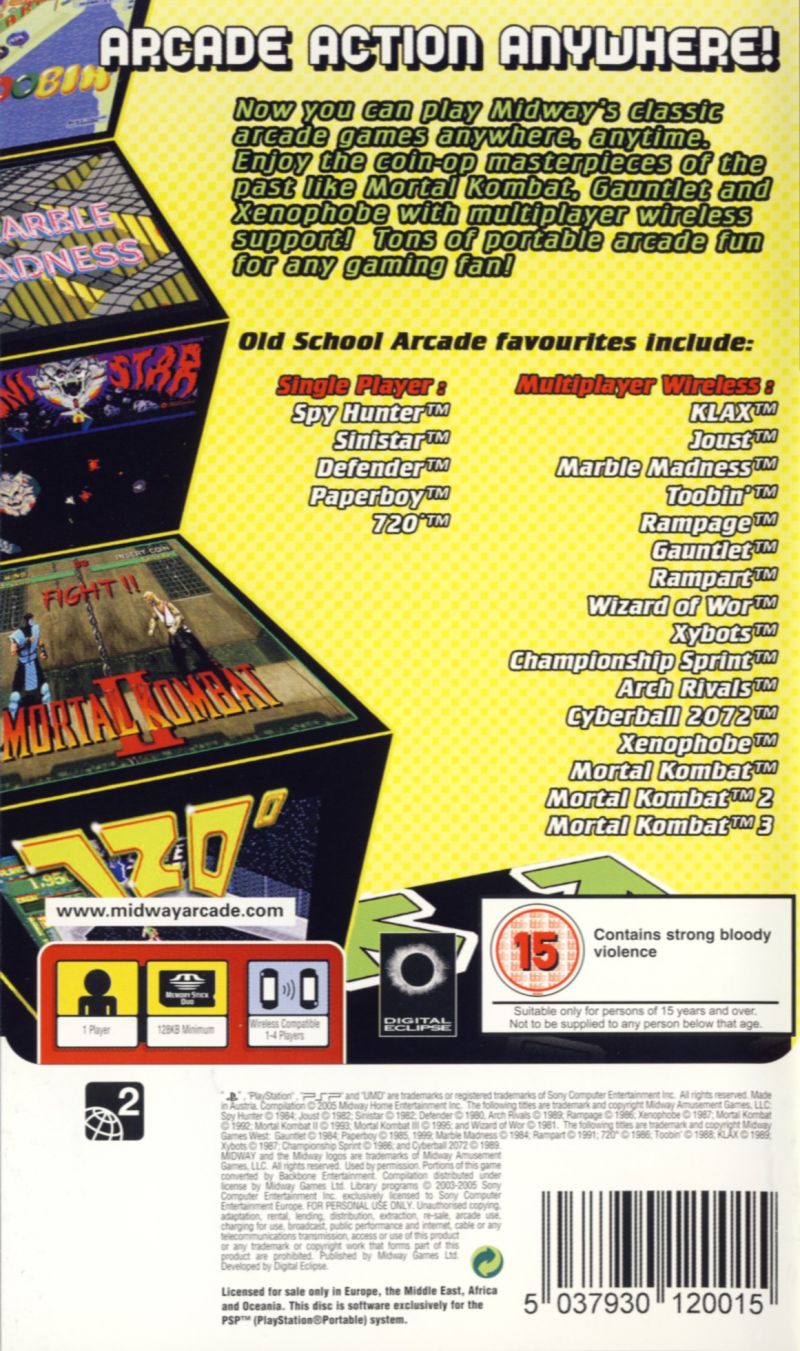 Midway Arcade Treasures Extended Play Details LaunchBox Games Database