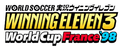 World Soccer Jikkyou Winning Eleven 3: World Cup France '98 - Clear Logo Image