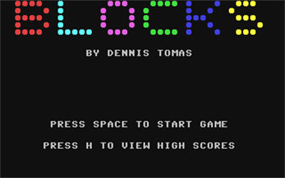 Blocks (Dennis Tomas) - Screenshot - Game Title Image