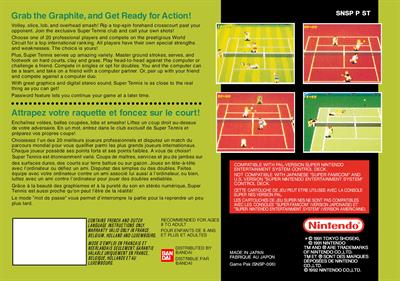 Super Tennis - Box - Back Image