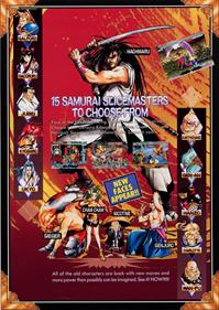 Samurai Shodown II - Advertisement Flyer - Back Image