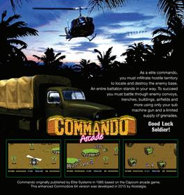 Commando Arcade - Fanart - Box - Back