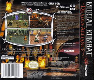 Mortal Kombat: Deadly Alliance - Box - Back Image