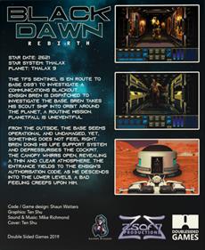 Black Dawn: Rebirth - Box - Back Image