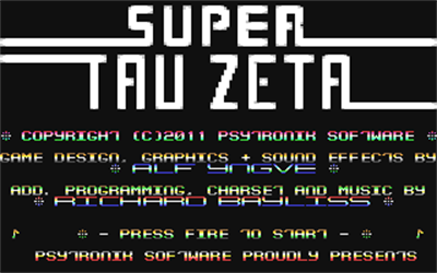 Super Tau Zeta - Screenshot - Game Title Image