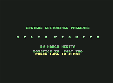 Delta Fighter - Screenshot - Game Title Image