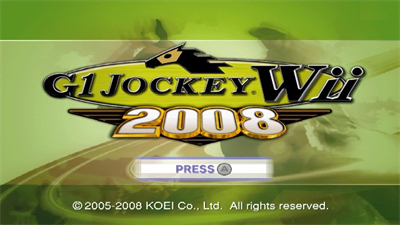 G1 Jockey Wii 2008 - Screenshot - Game Title Image