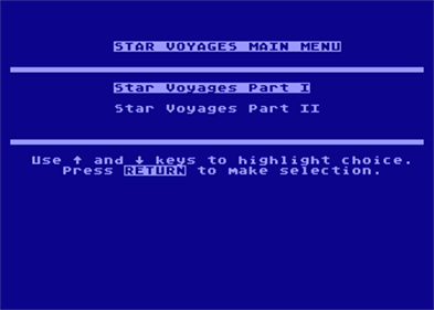 The Star Voyage Series: Star Voyage 1 • Star Voyage 2 - Screenshot - Game Select Image