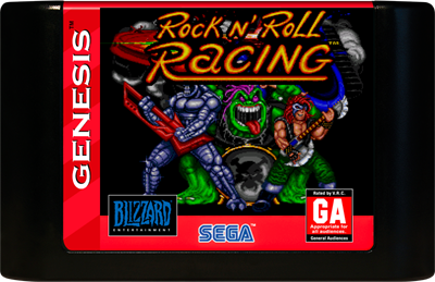 Rock n' Roll Racing - Fanart - Cart - Front Image