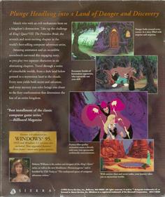 King's Quest VII: The Princeless Bride - Box - Back Image