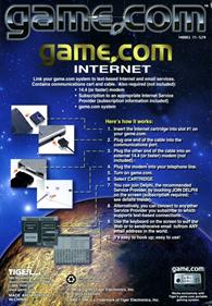 Game.com Internet - Box - Back Image
