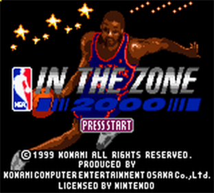 NBA In the Zone 2000 - Screenshot - Game Title Image