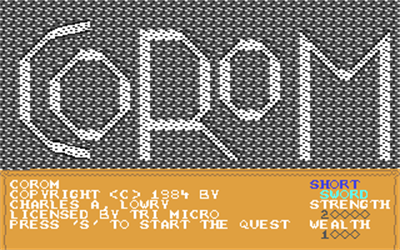 Corom - Screenshot - Game Title Image