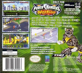 Power Rangers: Wild Force - Box - Back Image