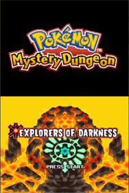 Pokémon Mystery Dungeon: Explorers of Darkness - Screenshot - Game Title Image