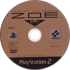 Zone of the Enders - Disc Image