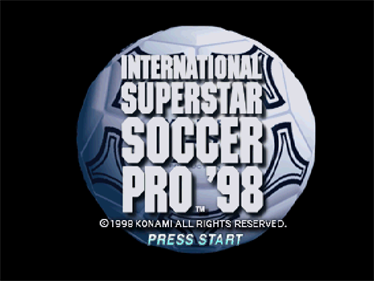 International Superstar Soccer Pro '98 - Screenshot - Game Title Image