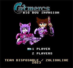 Catmercs: Big Bug Invasion - Screenshot - Game Title Image