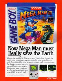 Mega Man III - Advertisement Flyer - Front Image